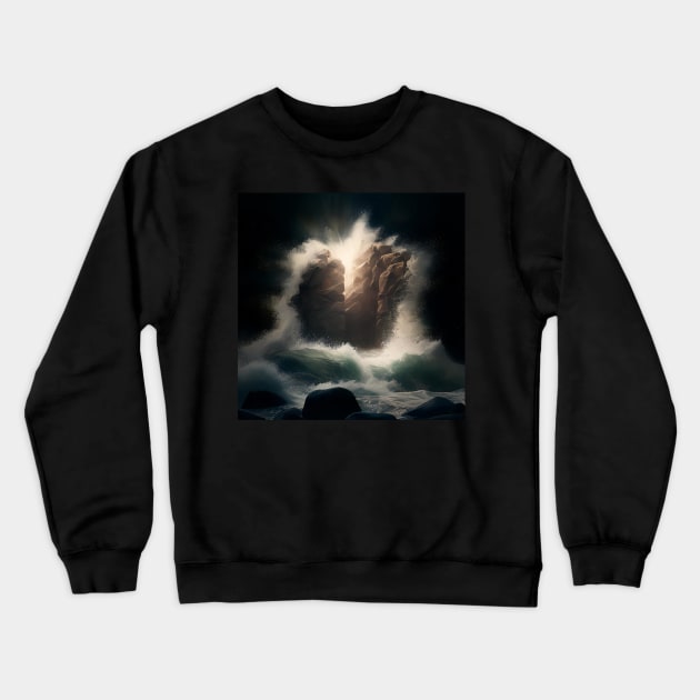 Weathered Rock Wall Crewneck Sweatshirt by D3monic